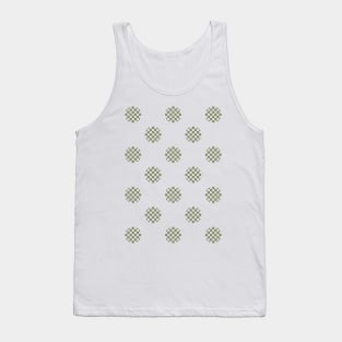 Zen Dot Pattern ICHIMATSU green Tank Top
